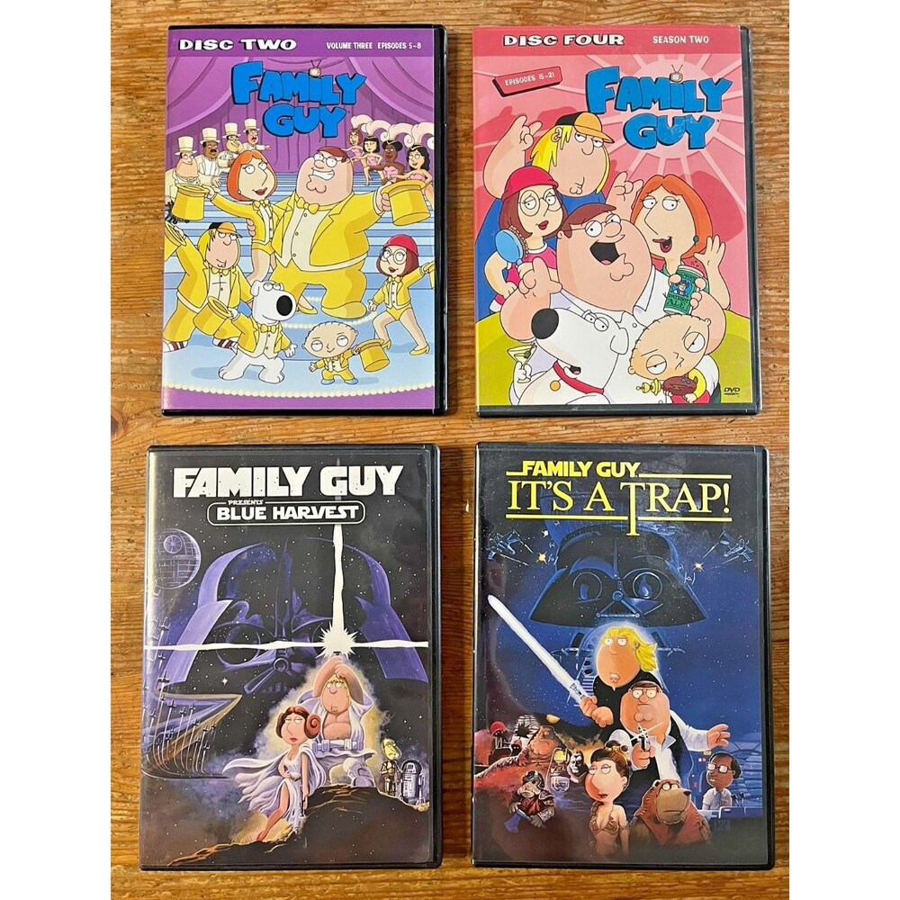 Family Guy DVD Lot It's A Trap Blue Harvest Star Wars Parody + Bonus Discs